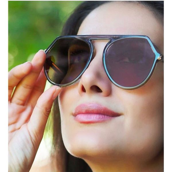 sunglasses 2021 fashion brand tr90 round women vintage flat frame sun glasses for female uv400, White;black